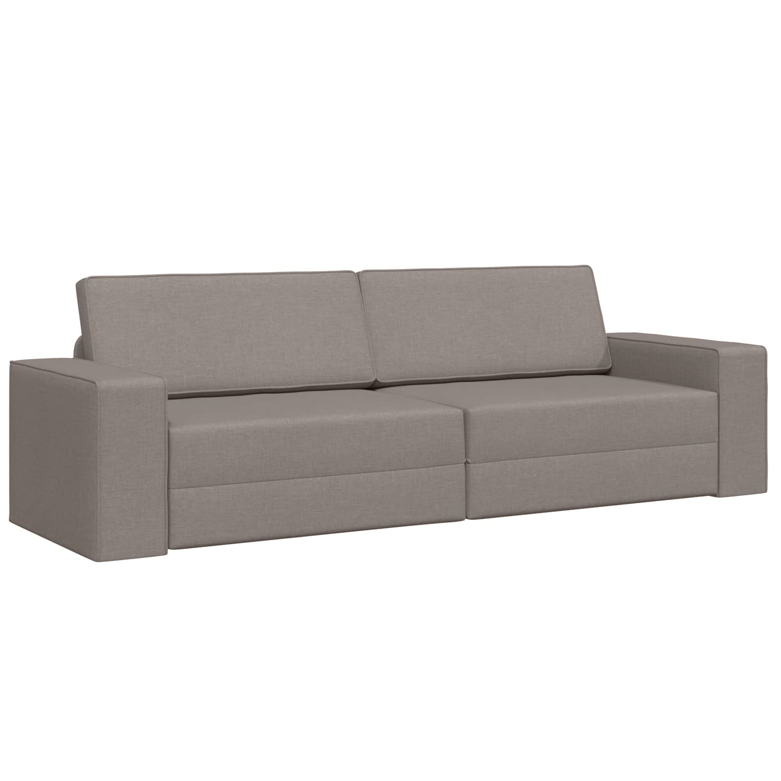Slaapbank Taupe 245 x 78 x 77 cm Stof