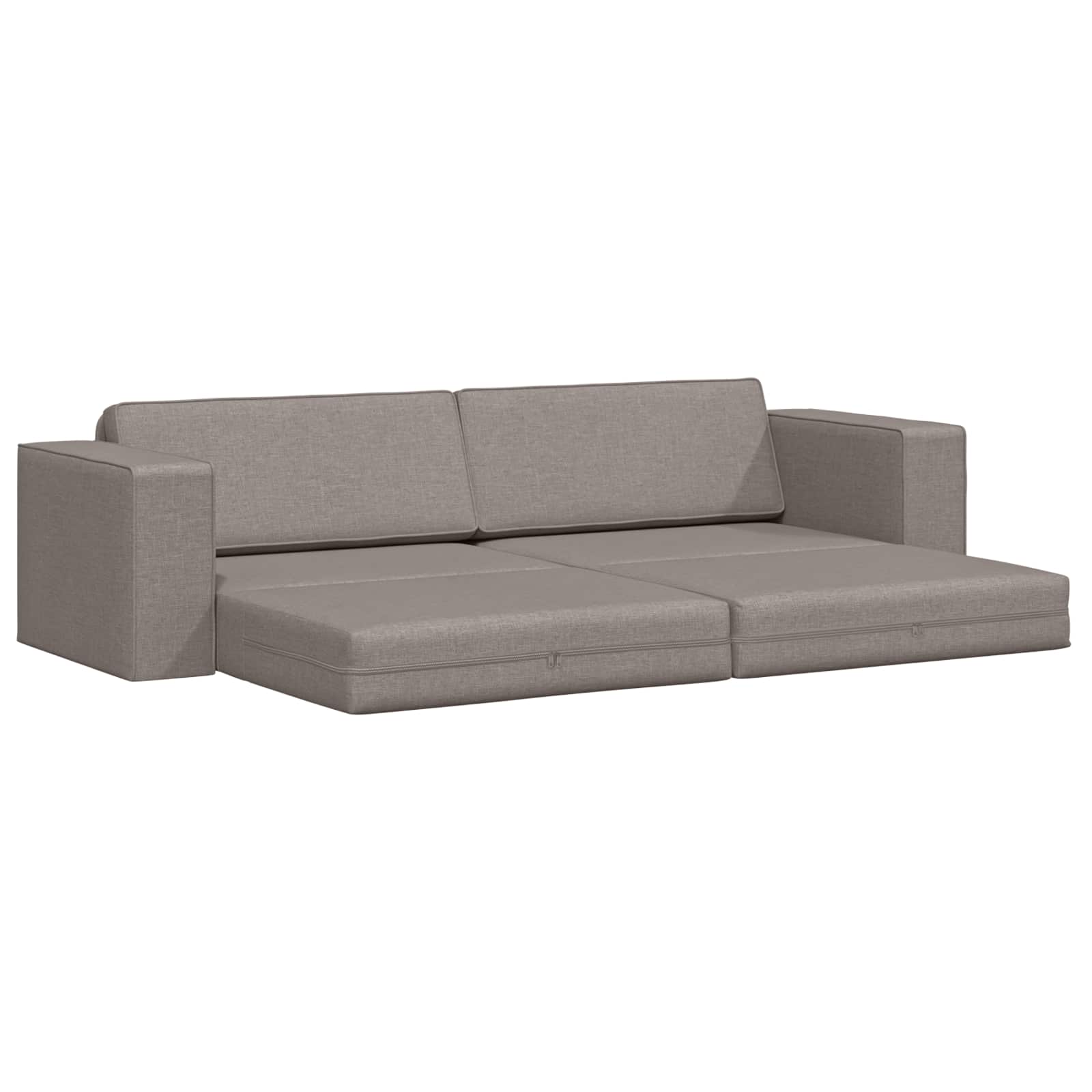 Slaapbank Taupe 245 x 78 x 77 cm Stof