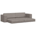 Slaapbank Taupe 245 x 78 x 77 cm Stof