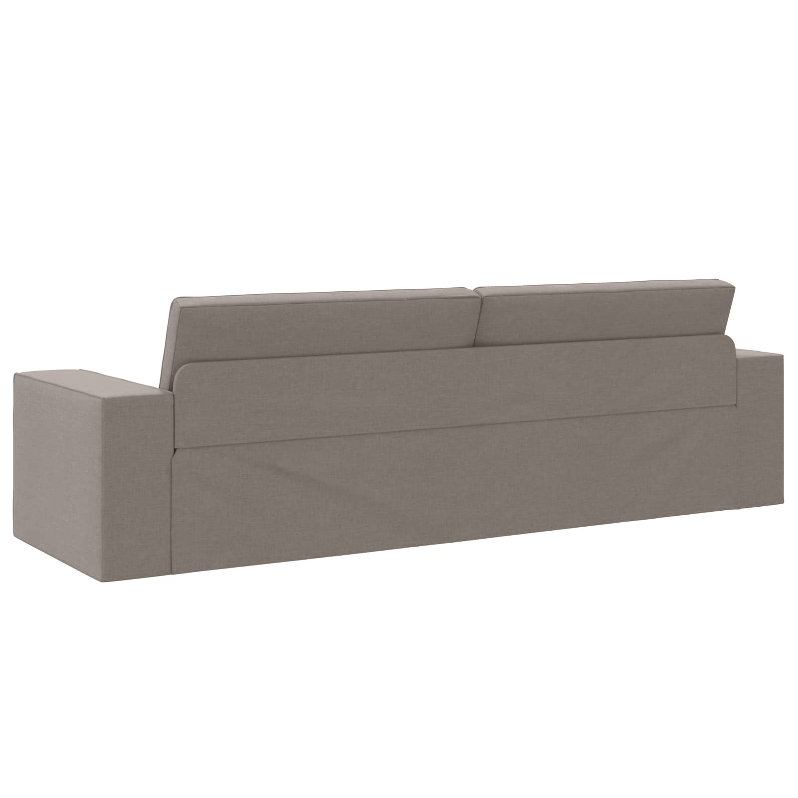 Slaapbank Taupe 245 x 78 x 77 cm Stof