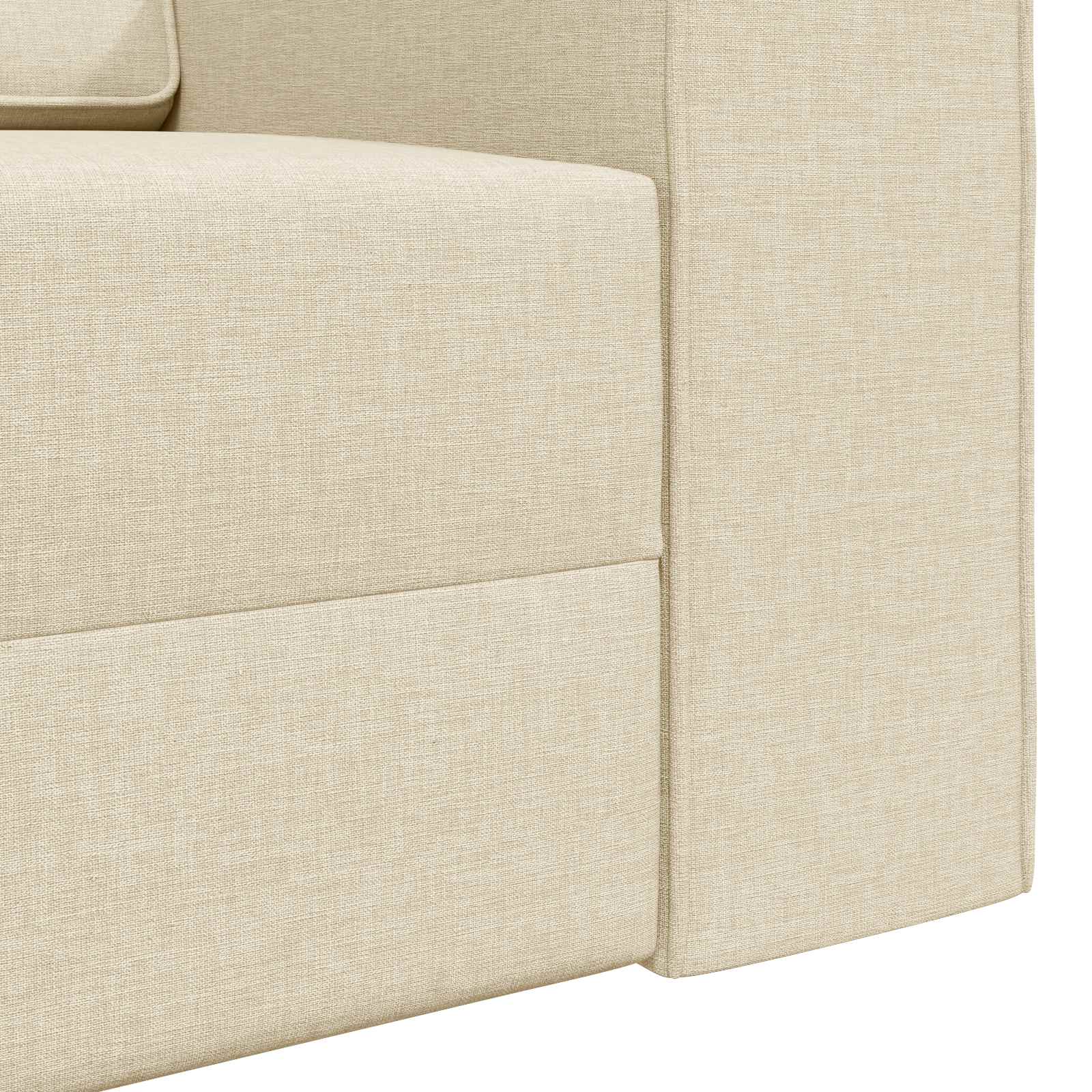Slaapbank Crème 245 x 78 x 77 cm Stof