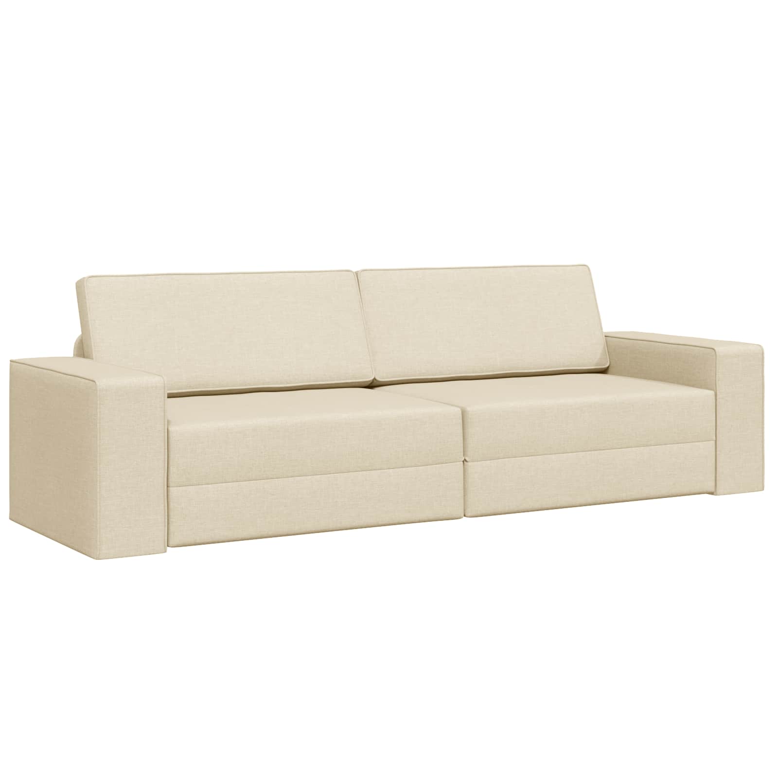 Slaapbank Crème 245 x 78 x 77 cm Stof