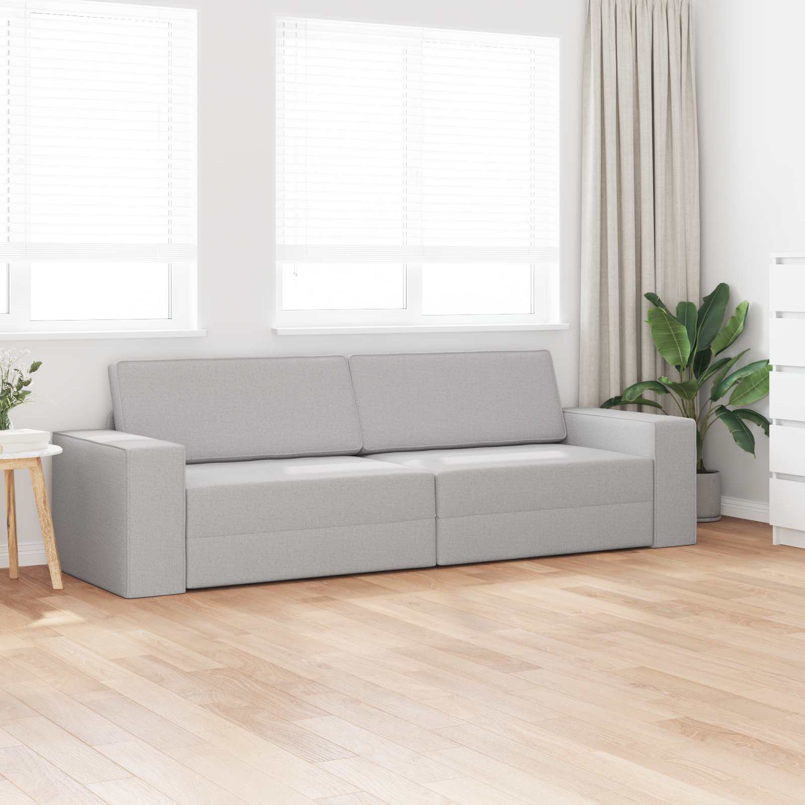Slaapbank Wolkengrijs 245 x 78 x 77 cm Stof