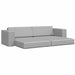 Slaapbank Wolkengrijs 245 x 78 x 77 cm Stof