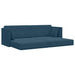 Vloerslaapbank Blauw 213 x 70 x 77 cm Fluweel