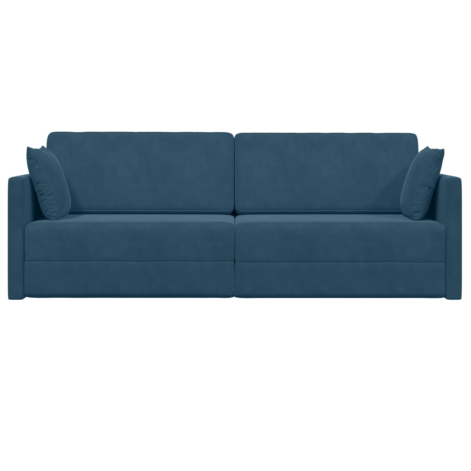 Vloerslaapbank Blauw 213 x 70 x 77 cm Fluweel
