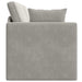 Vloerslaapbank Lichtgrijs 213 x 70 x 77 cm Fluweel