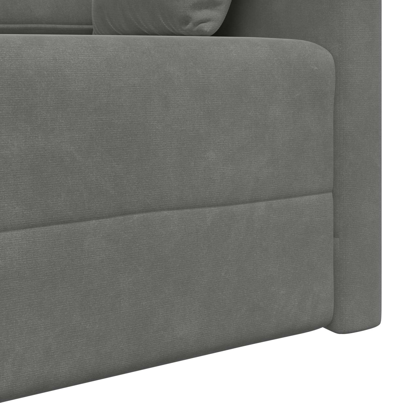 Vloerslaapbank Donkergrijs 213 x 70 x 77 cm Fluweel