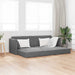 Vloerslaapbank Donkergrijs 213 x 70 x 77 cm Fluweel