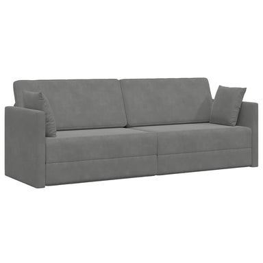 Vloerslaapbank Donkergrijs 213 x 70 x 77 cm Fluweel
