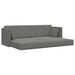 Vloerslaapbank Donkergrijs 213 x 70 x 77 cm Fluweel