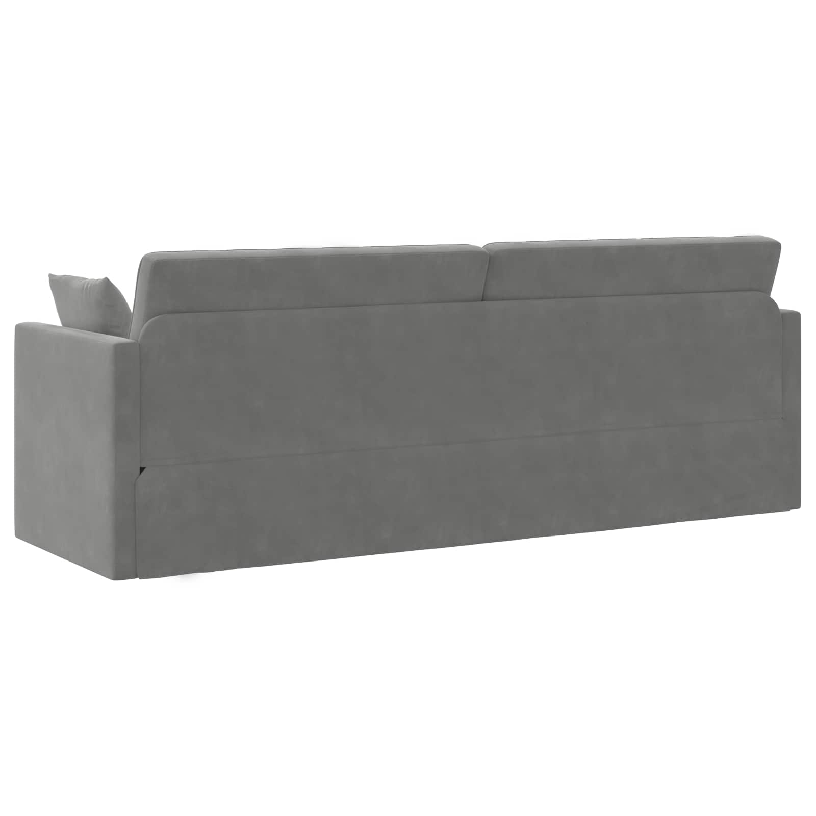 Vloerslaapbank Donkergrijs 213 x 70 x 77 cm Fluweel