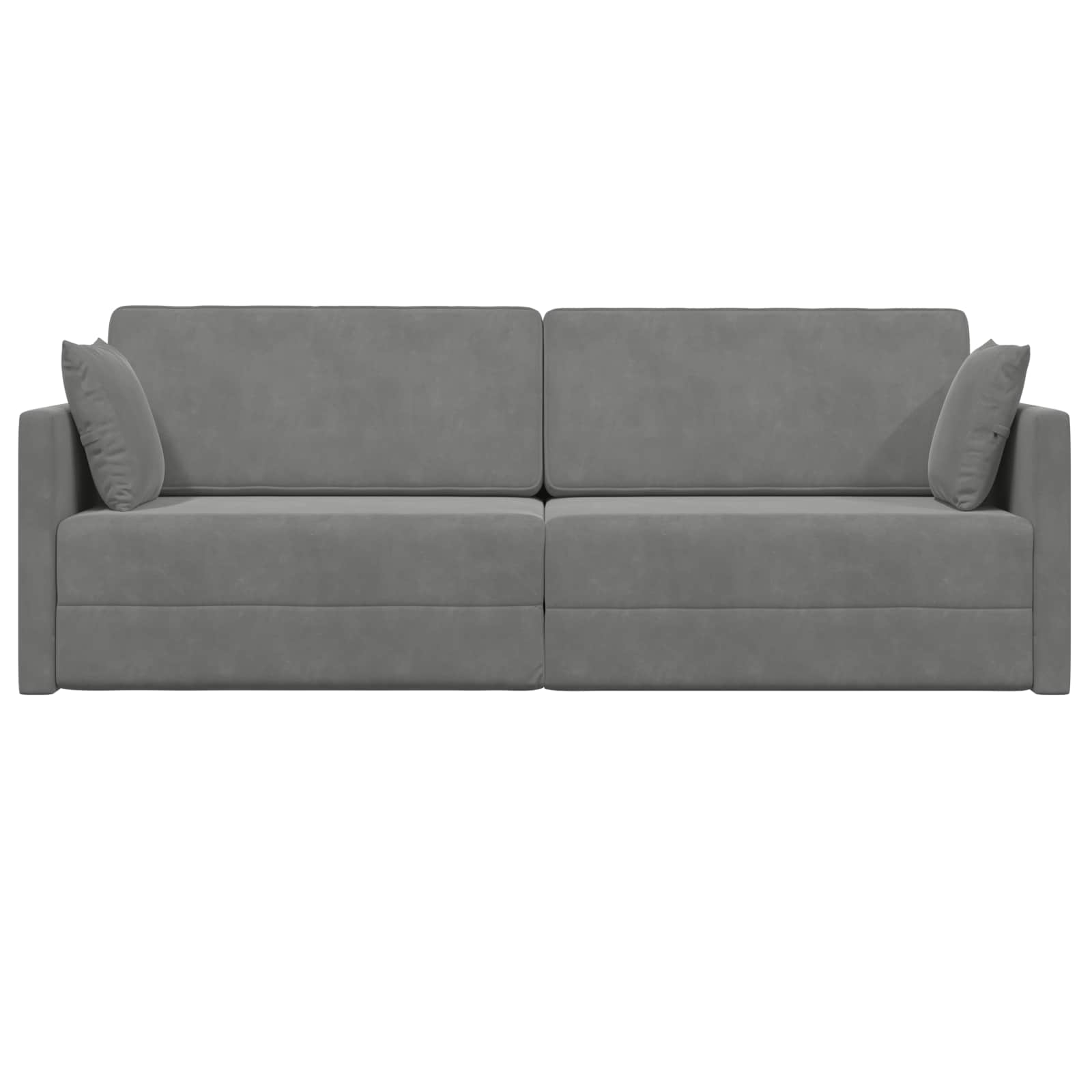 Vloerslaapbank Donkergrijs 213 x 70 x 77 cm Fluweel