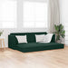 Vloerslaapbank Donkergroen 213 x 70 x 77 cm Fluweel