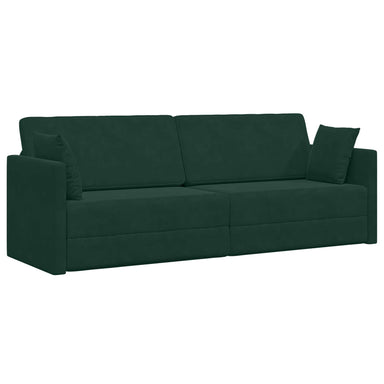 Vloerslaapbank Donkergroen 213 x 70 x 77 cm Fluweel