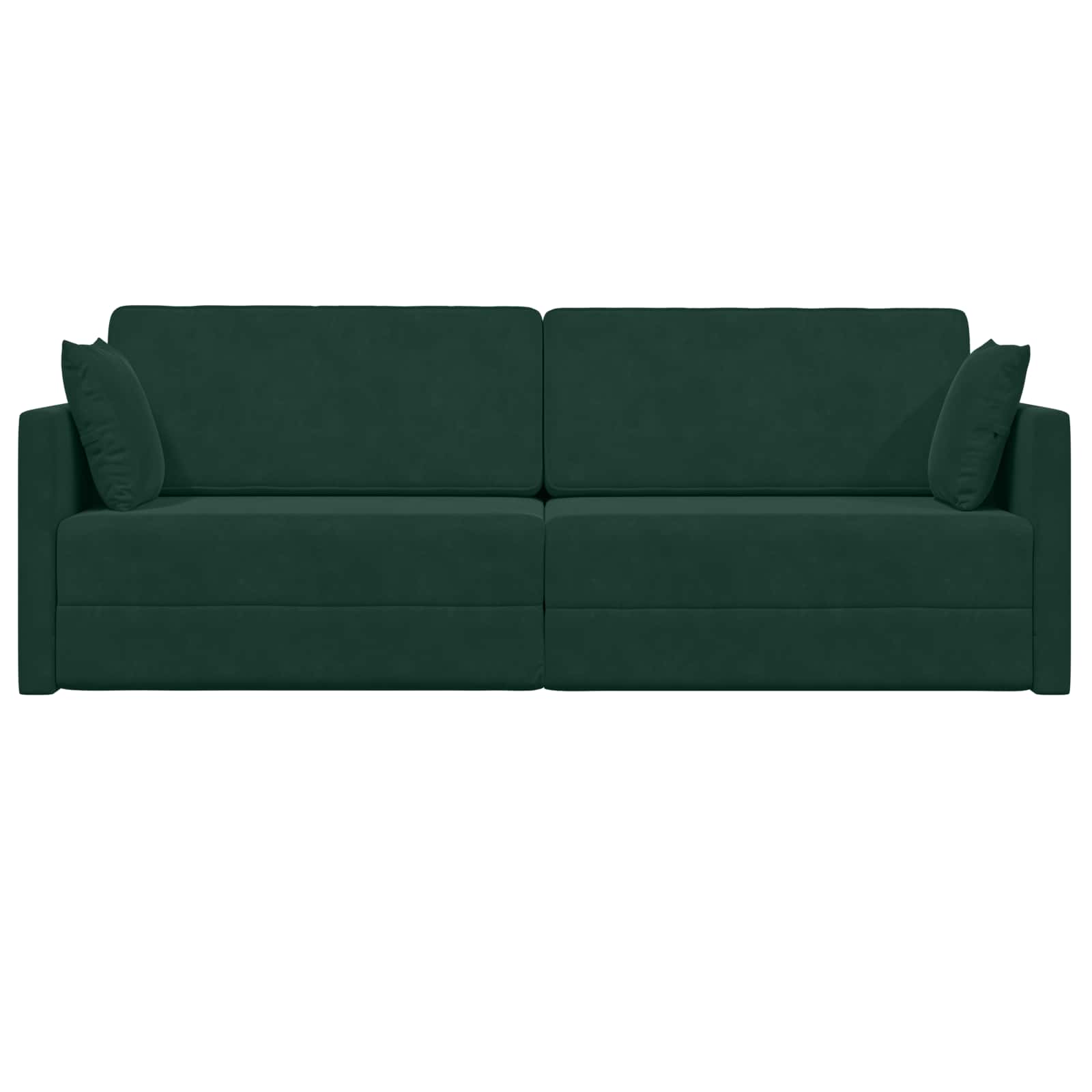 Vloerslaapbank Donkergroen 213 x 70 x 77 cm Fluweel