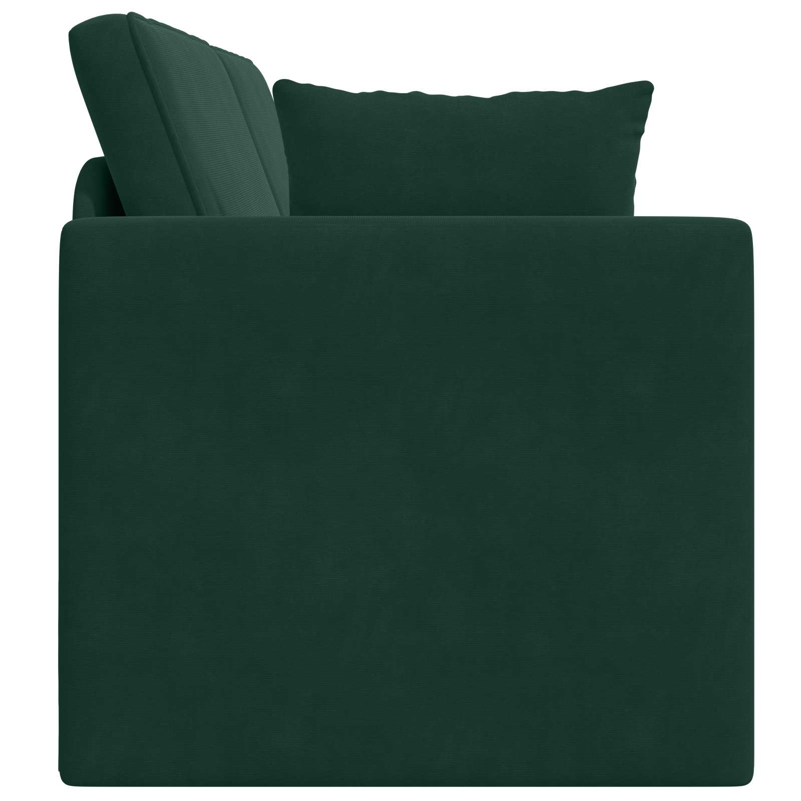 Vloerslaapbank Donkergroen 213 x 70 x 77 cm Fluweel