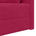 Vloerslaapbank Wijnrood 213 x 70 x 77 cm Fluweel