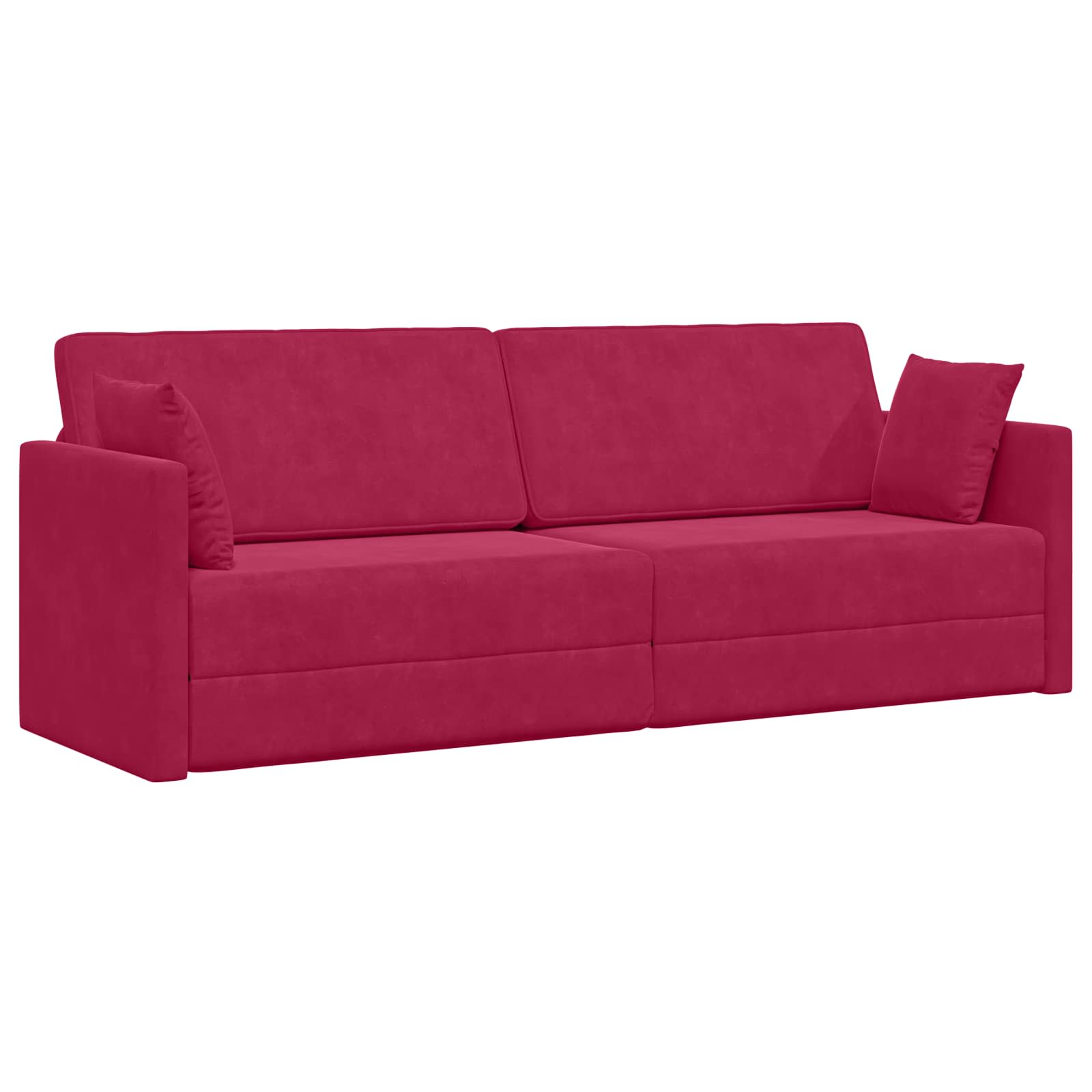Vloerslaapbank Wijnrood 213 x 70 x 77 cm Fluweel