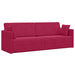 Vloerslaapbank Wijnrood 213 x 70 x 77 cm Fluweel