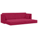 Vloerslaapbank Wijnrood 213 x 70 x 77 cm Fluweel