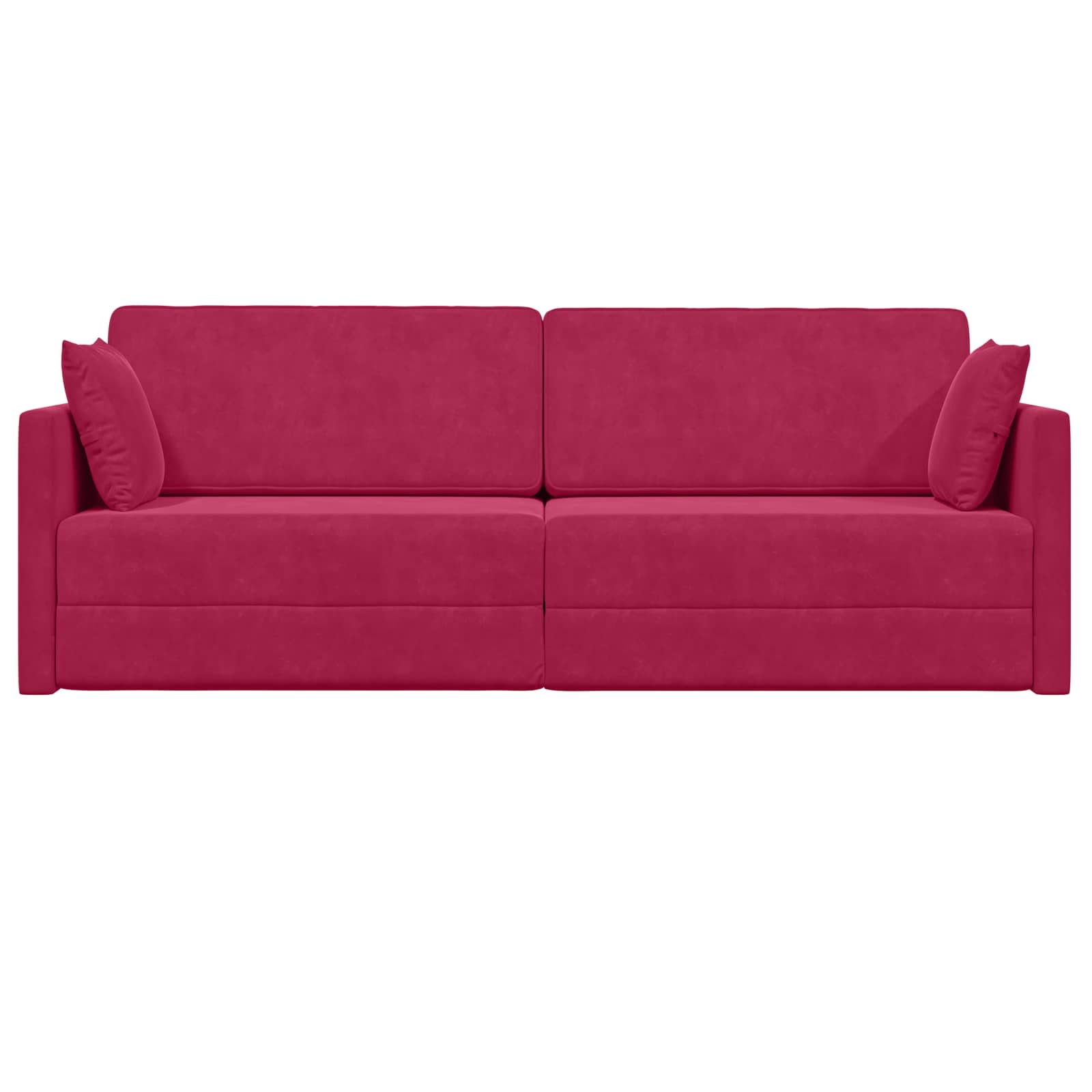 Vloerslaapbank Wijnrood 213 x 70 x 77 cm Fluweel