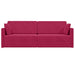 Vloerslaapbank Wijnrood 213 x 70 x 77 cm Fluweel