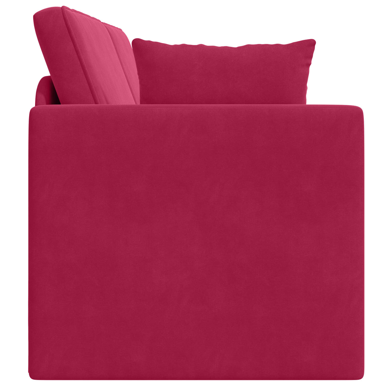 Vloerslaapbank Wijnrood 213 x 70 x 77 cm Fluweel