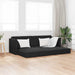 Vloerslaapbank Zwart 213 x 70 x 77 cm Fluweel