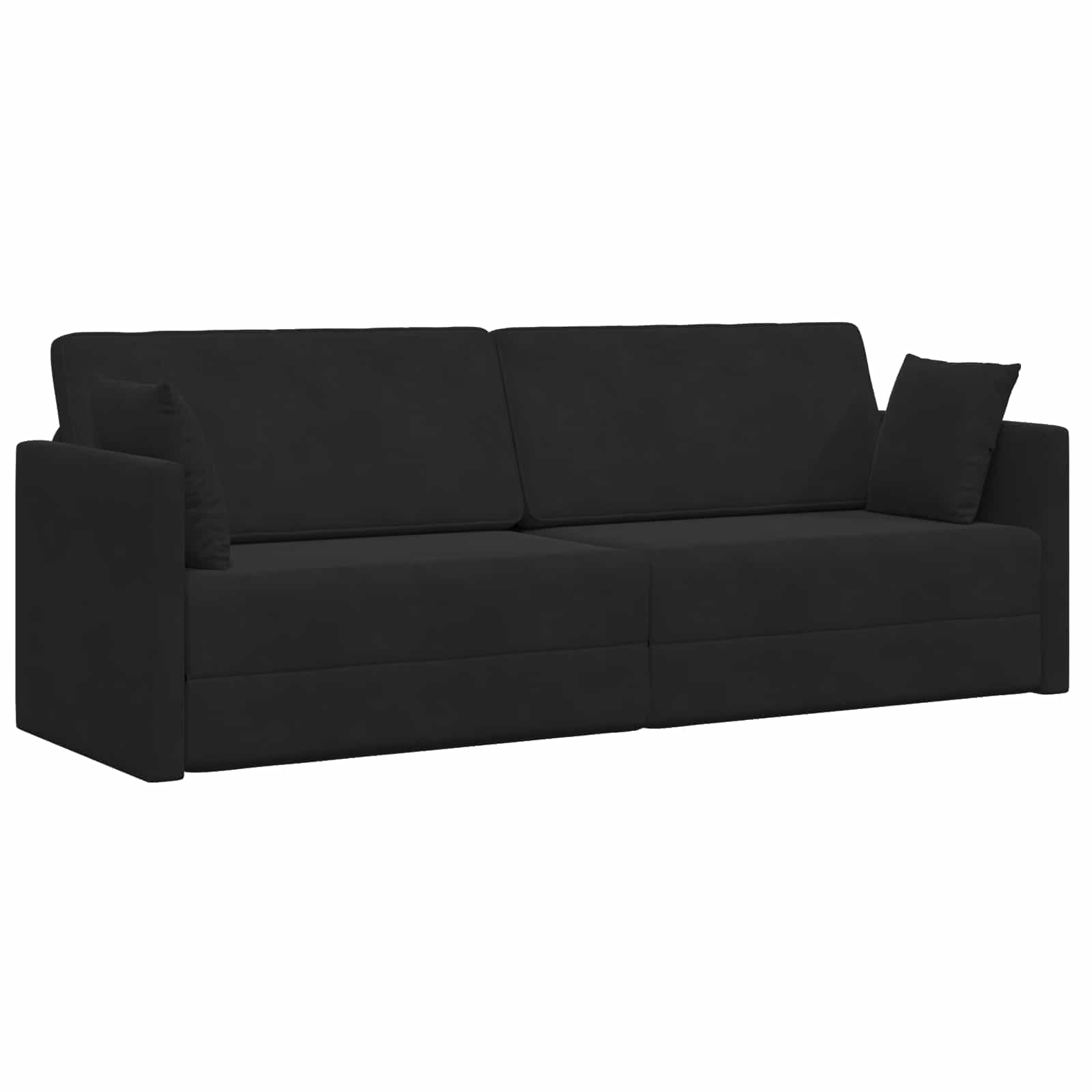 Vloerslaapbank Zwart 213 x 70 x 77 cm Fluweel