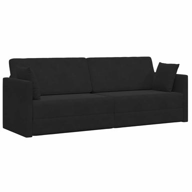 Vloerslaapbank Zwart 213 x 70 x 77 cm Fluweel