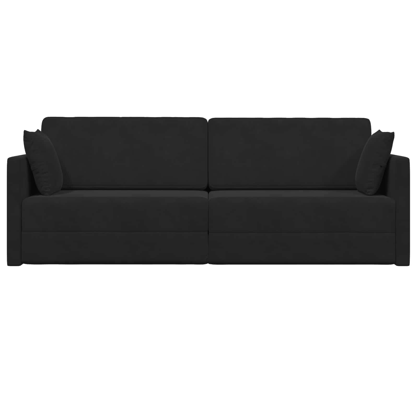 Vloerslaapbank Zwart 213 x 70 x 77 cm Fluweel