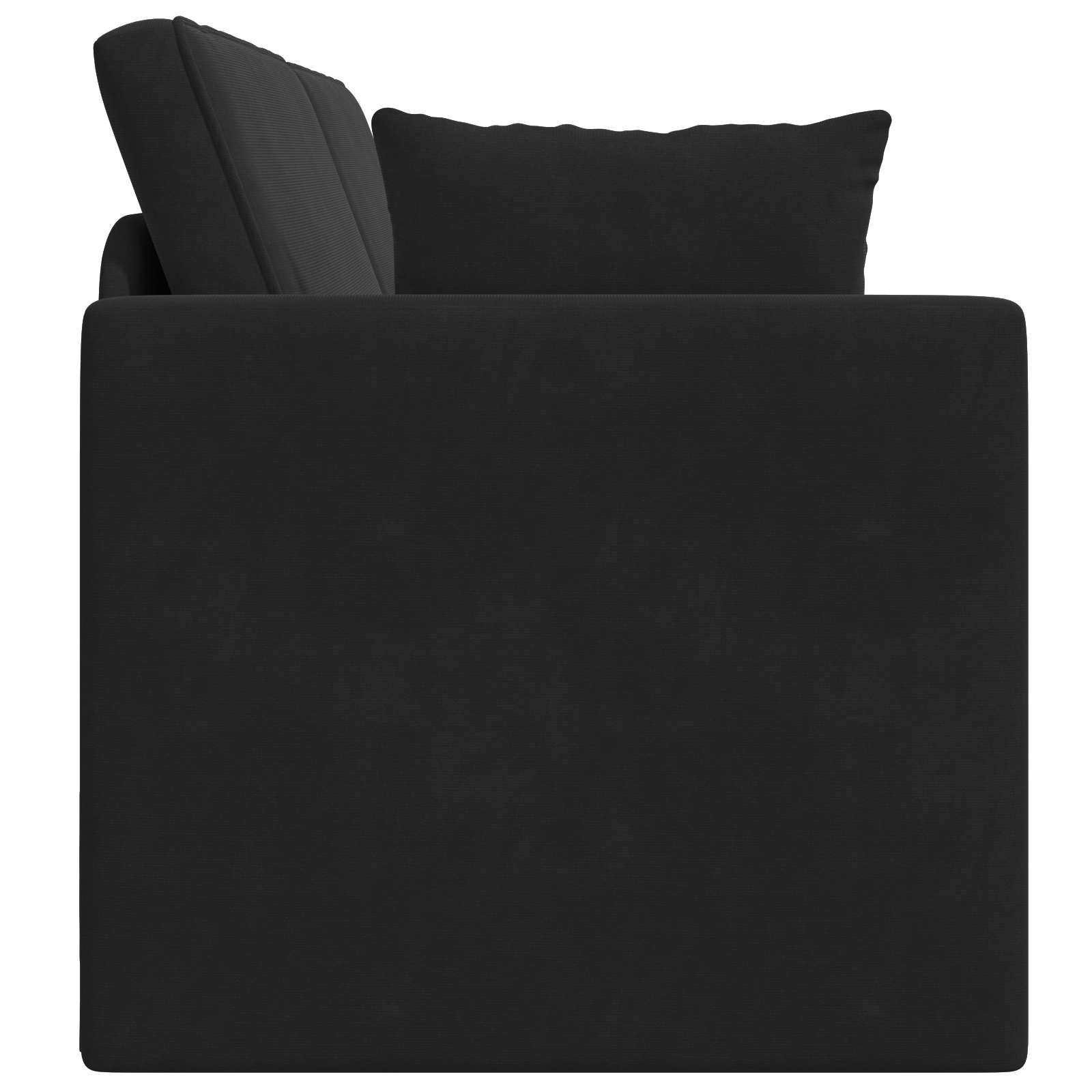 Vloerslaapbank Zwart 213 x 70 x 77 cm Fluweel