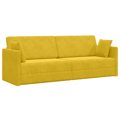 Vloerslaapbank Geel 213 x 70 x 77 cm Fluweel