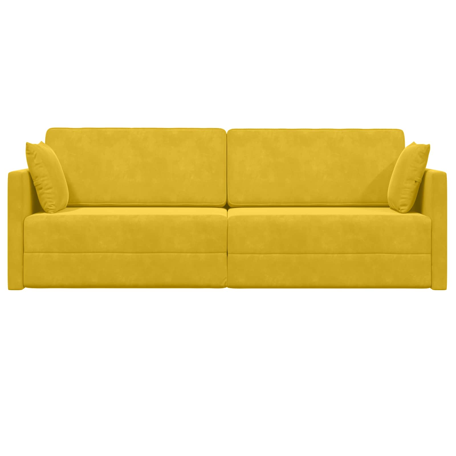 Vloerslaapbank Geel 213 x 70 x 77 cm Fluweel