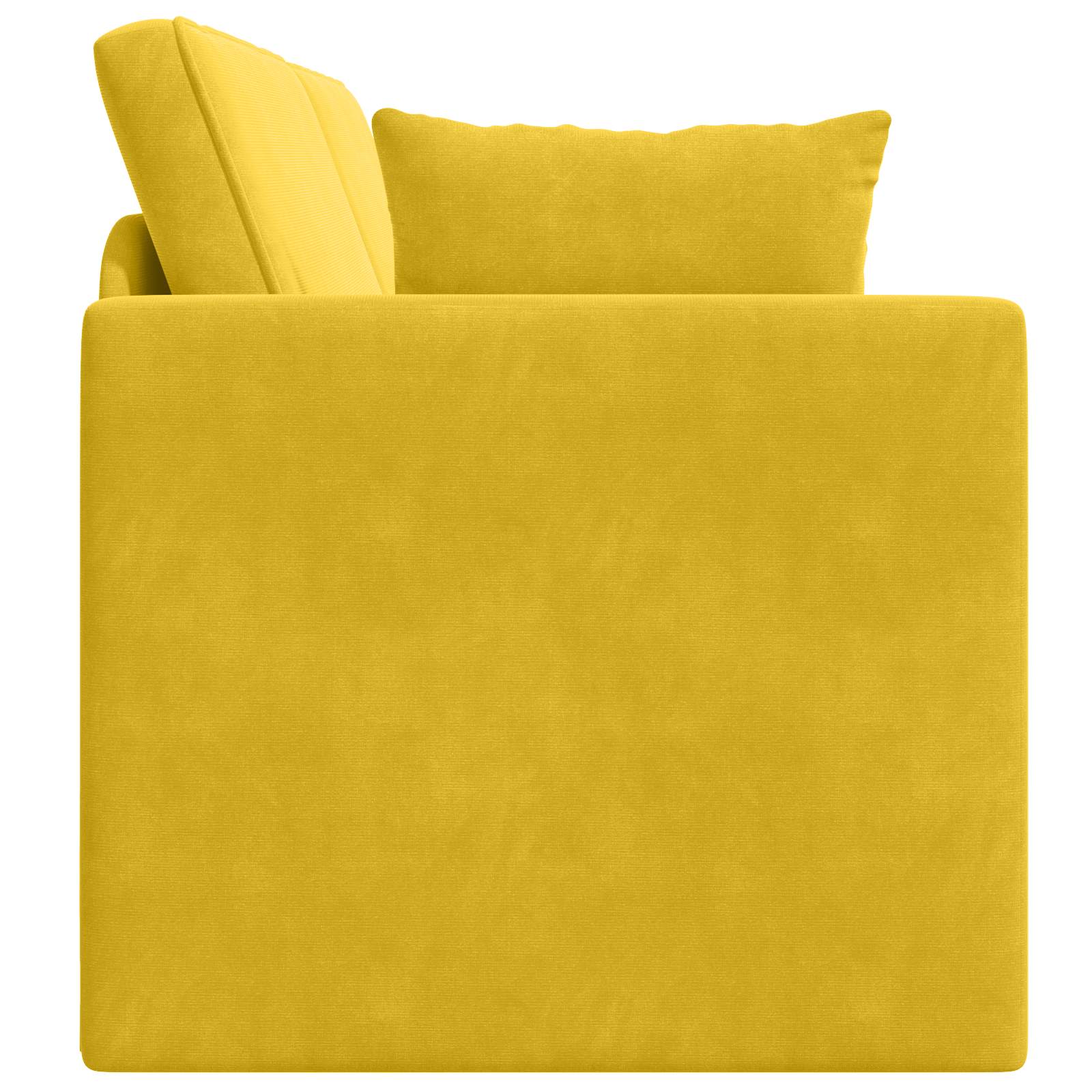 Vloerslaapbank Geel 213 x 70 x 77 cm Fluweel