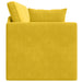 Vloerslaapbank Geel 213 x 70 x 77 cm Fluweel
