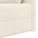 Vloerslaapbank Crème 213 x 70 x 77 cm Fluweel