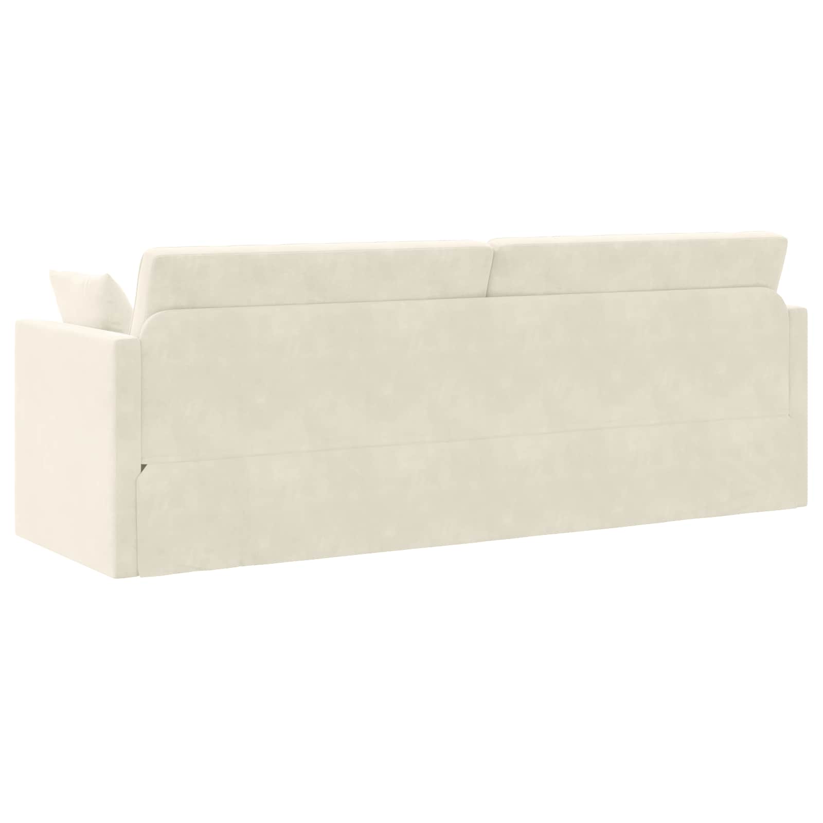 Vloerslaapbank Crème 213 x 70 x 77 cm Fluweel