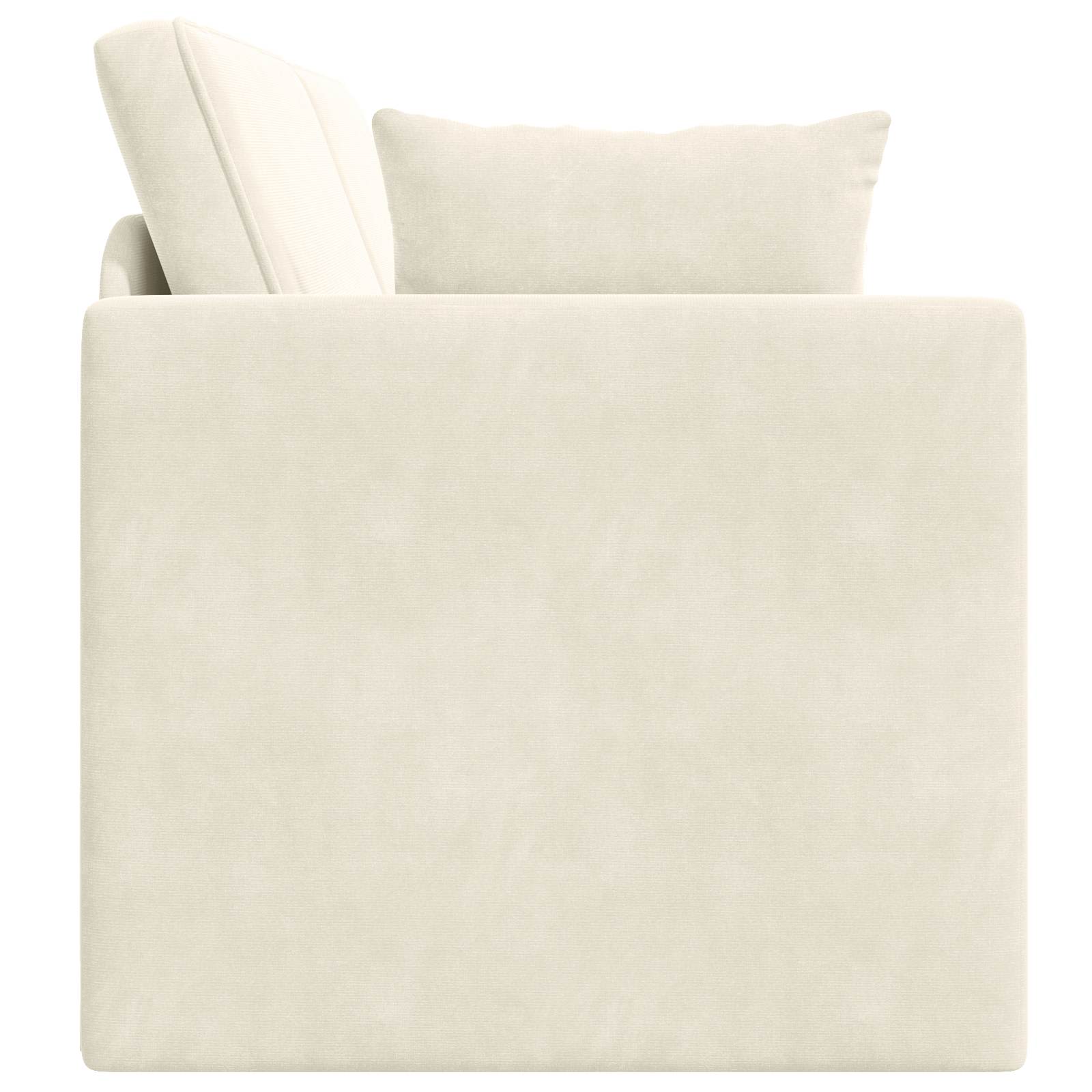 Vloerslaapbank Crème 213 x 70 x 77 cm Fluweel