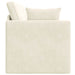 Vloerslaapbank Crème 213 x 70 x 77 cm Fluweel