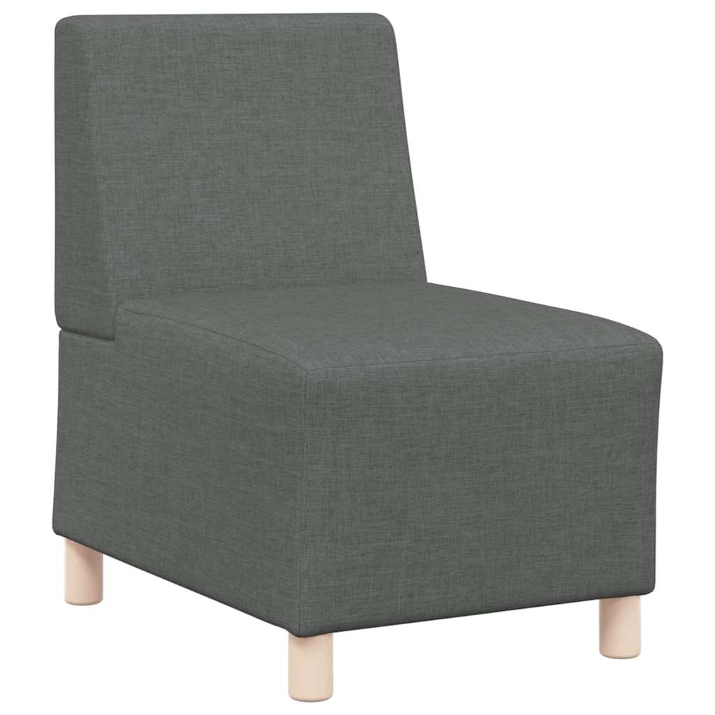 Modulaire bank zonder armleuningen donkergrijs 55 cm stof