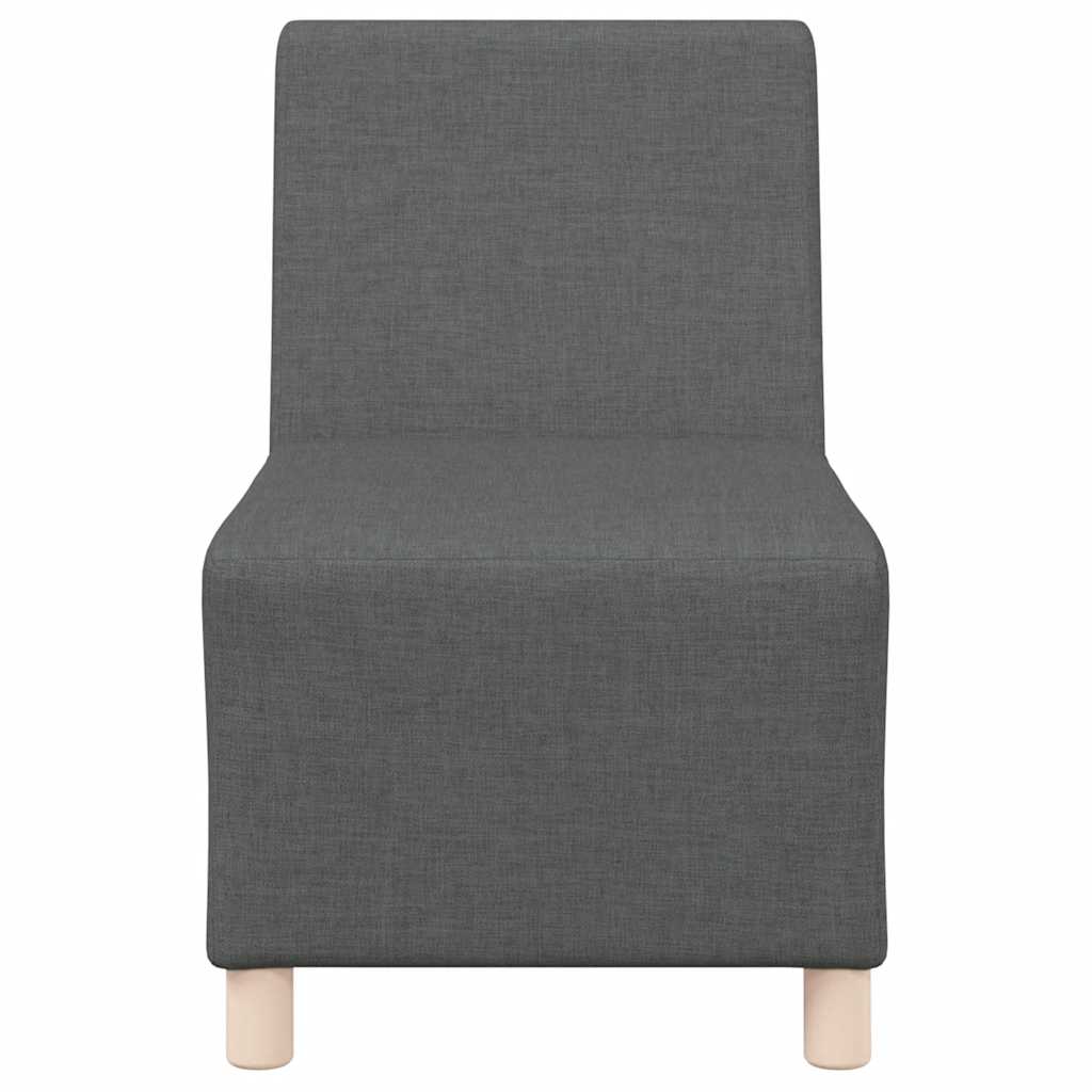 Modulaire bank zonder armleuningen donkergrijs 55 cm stof