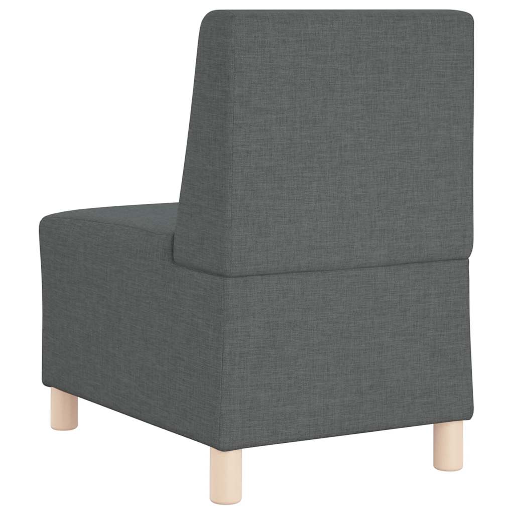 Modulaire bank zonder armleuningen donkergrijs 55 cm stof