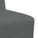 Modulaire bank zonder armleuningen donkergrijs 55 cm stof