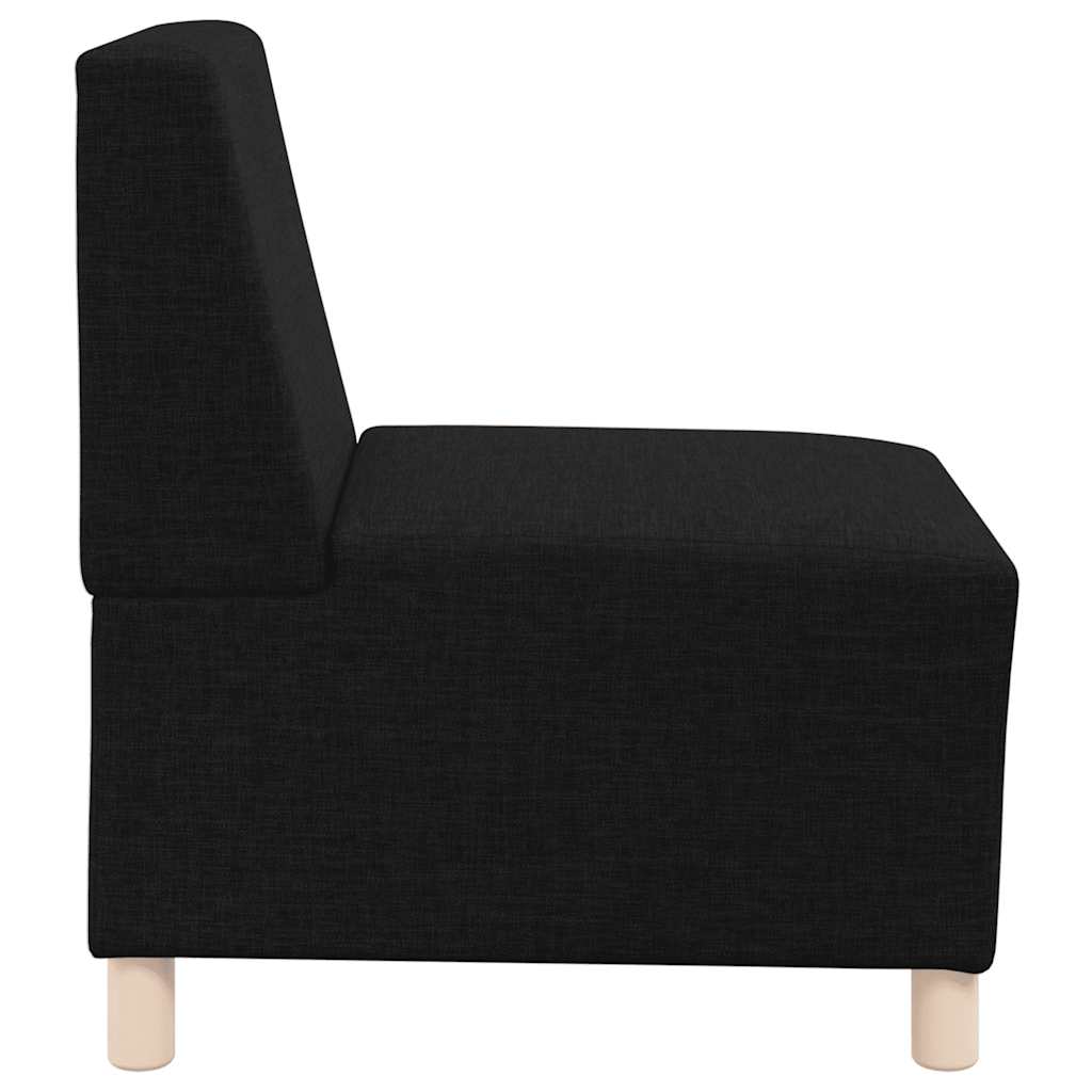 Modulaire Bank Zonder Armleuningen 55 Cm Stof Zwart