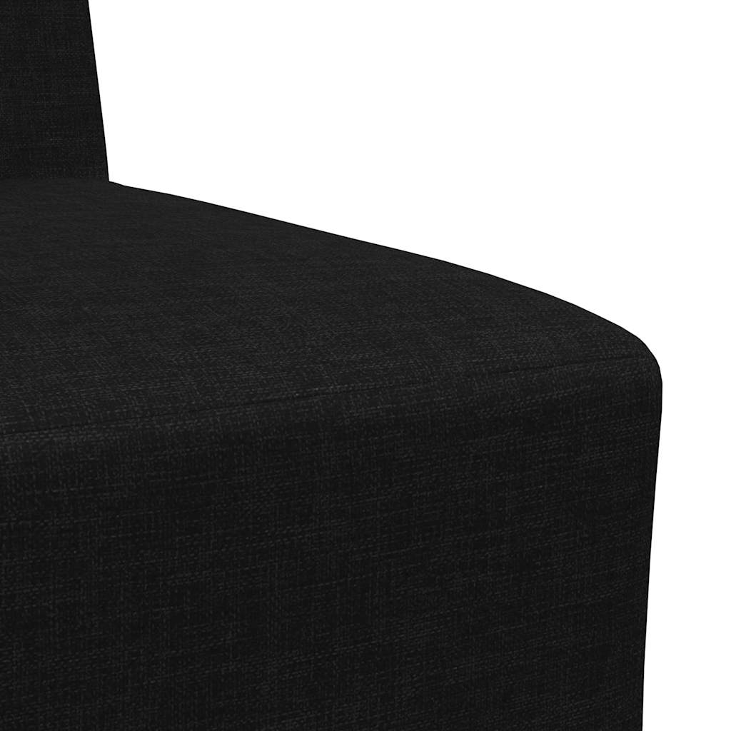 Modulaire Bank Zonder Armleuningen 55 Cm Stof Zwart