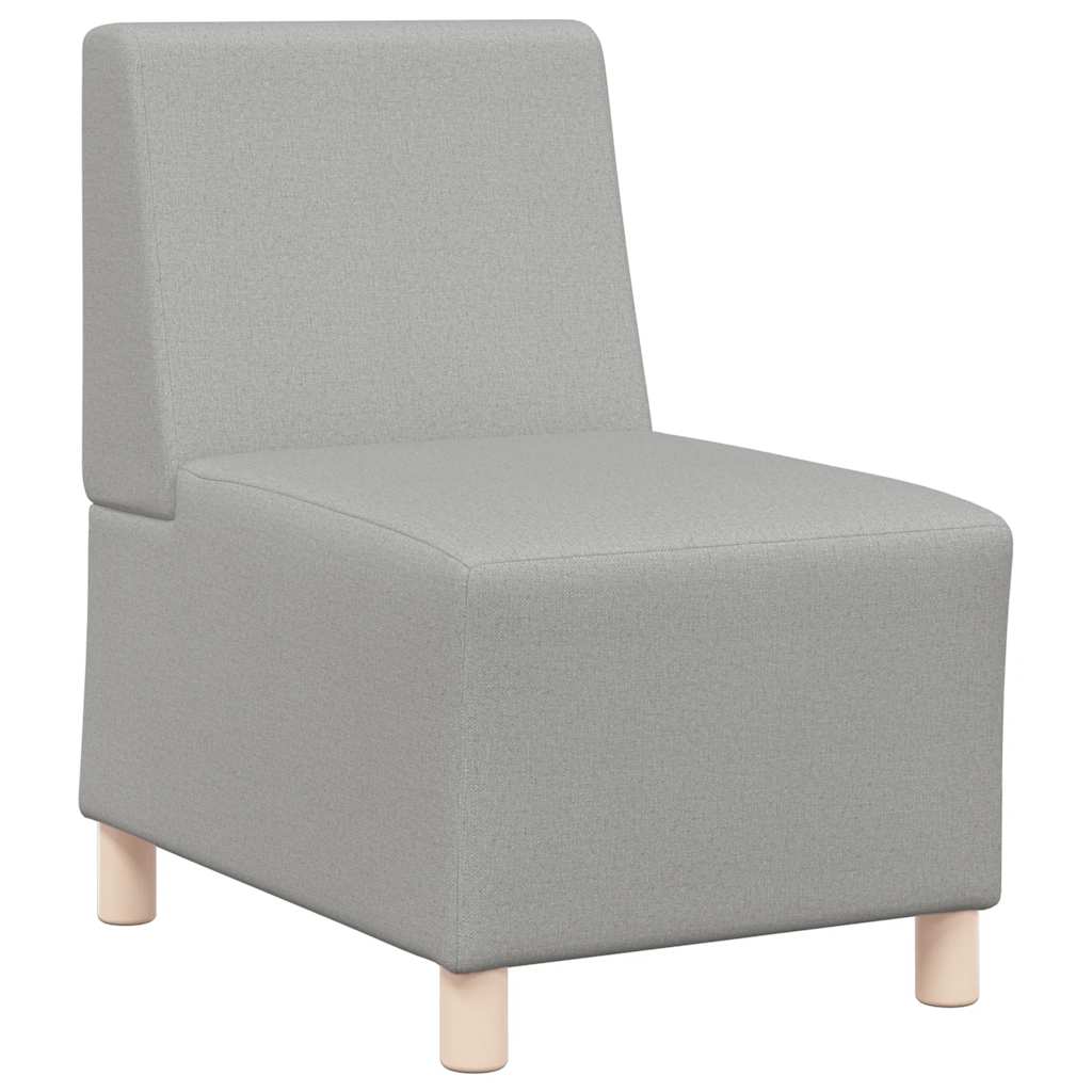 Modulaire bank zonder armleuningen Wolkengrijs 55 cm stof