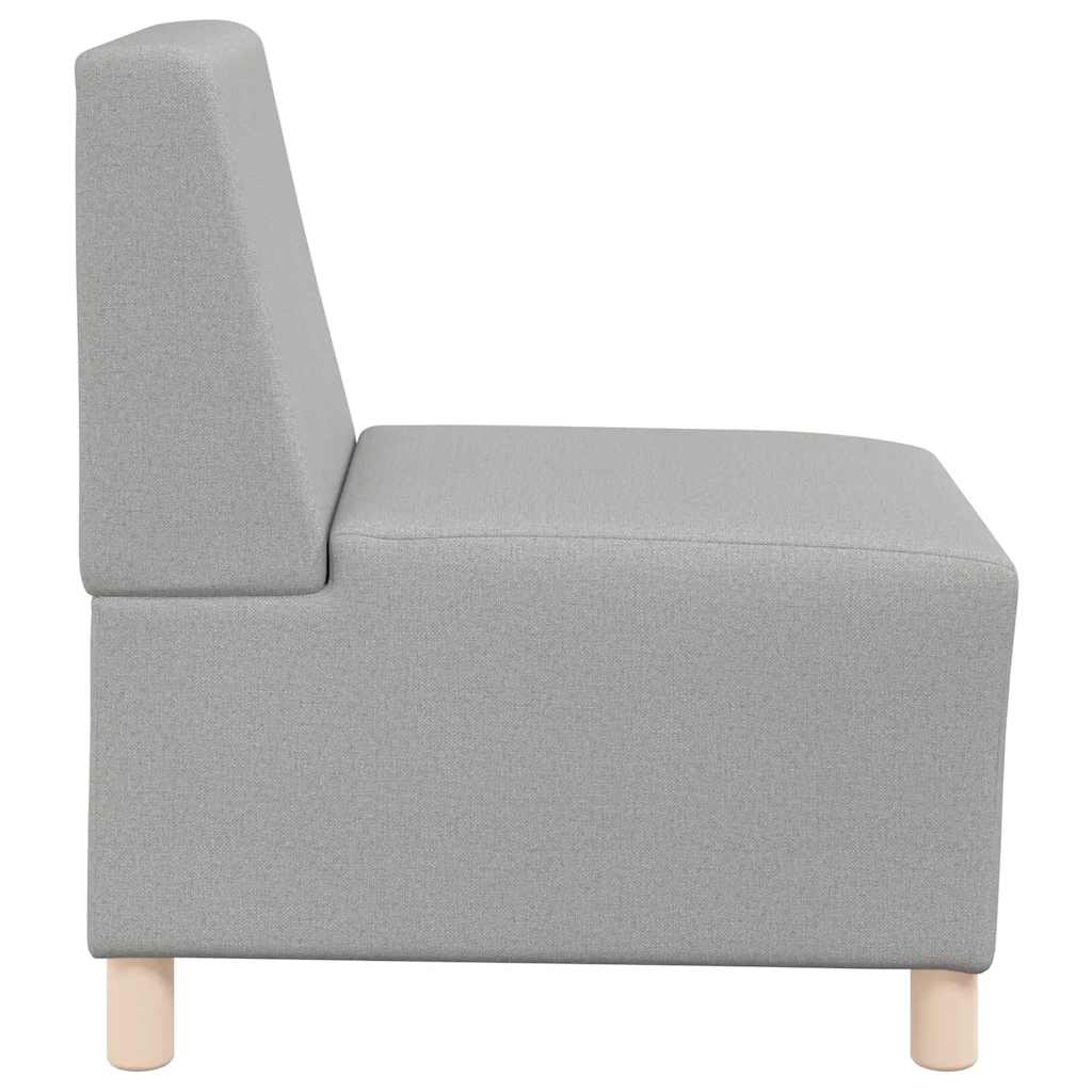 Modulaire bank zonder armleuningen Wolkengrijs 55 cm stof