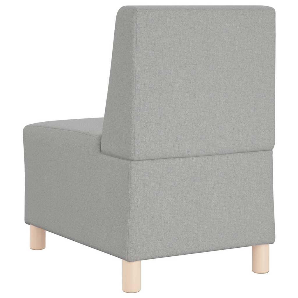 Modulaire bank zonder armleuningen Wolkengrijs 55 cm stof